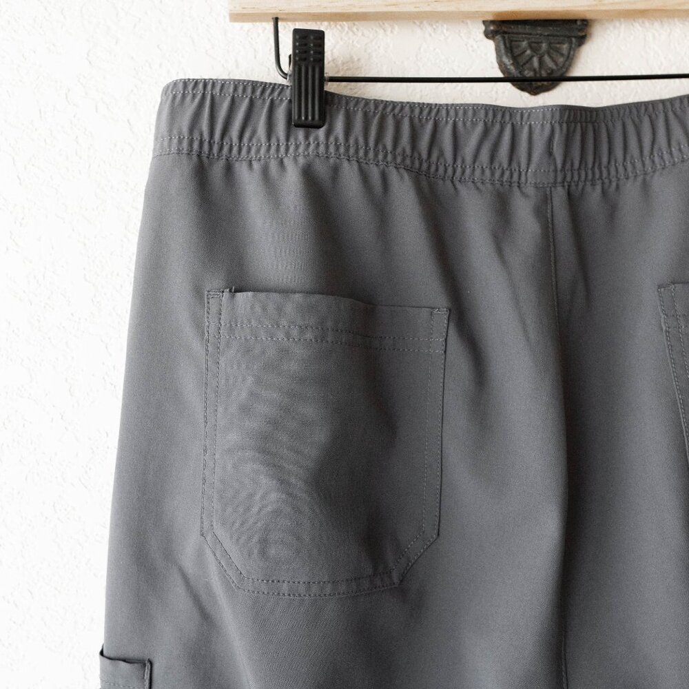 Maevn Men’s Pewter Gray Cargo Scrub Pants | Size L | Style 5891 - Picture 10 of 13